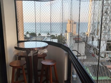 Apartamento com vista mar, 03 quartos em Meia Prai