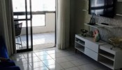 Apartamento com vista mar, 03 quartos, Meia Praia