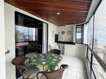 Apartamento com vista mar, 03 quartos em Meia Prai