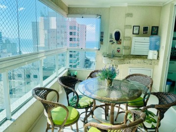 Apartamento a 100 metros do mar, 03 suites, 02 vag