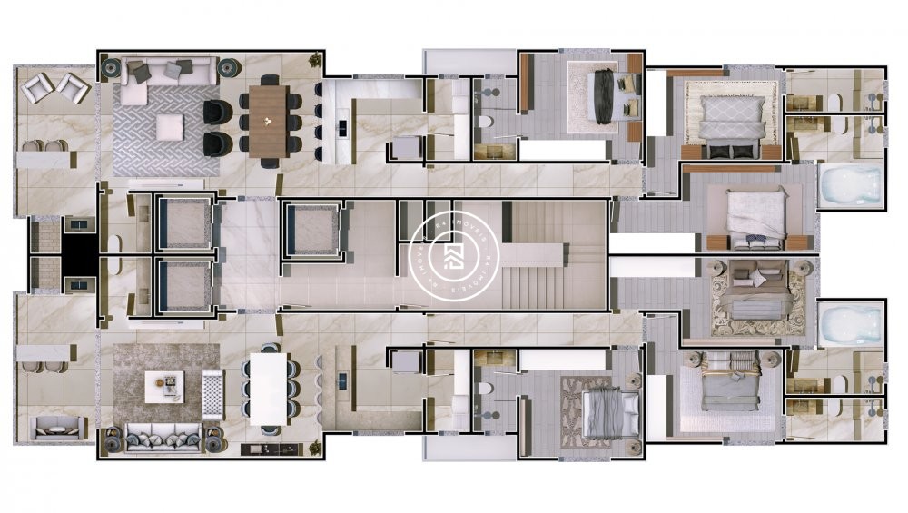 Apto na planta, 3 sutes, no corao de Itapema