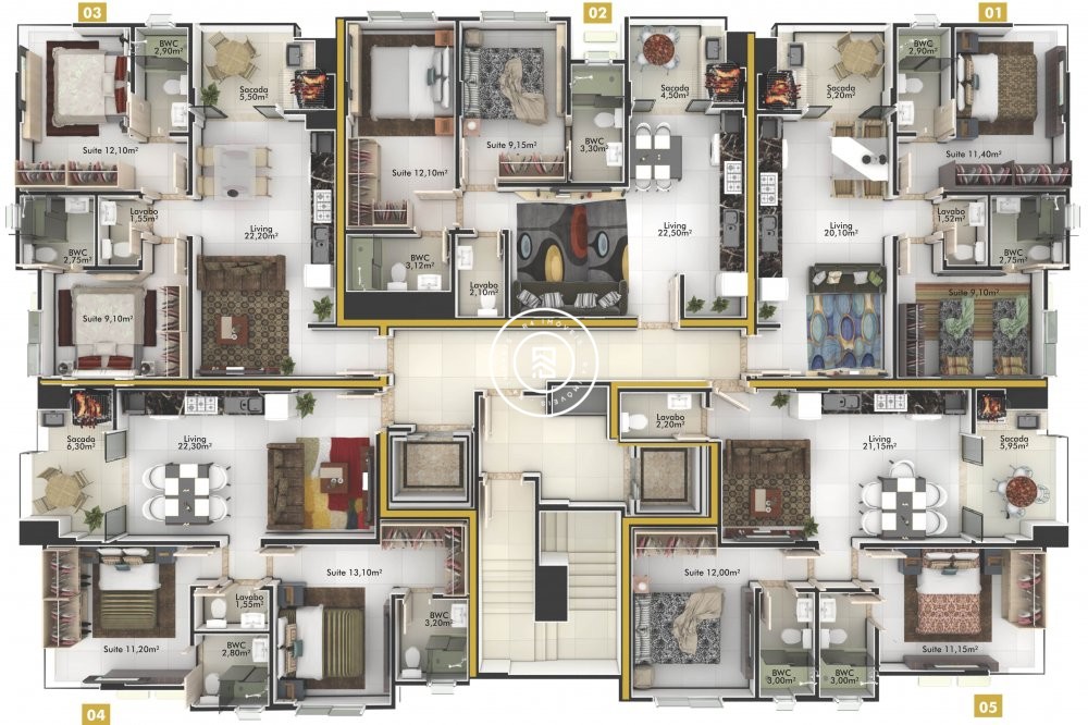 APTO NA PLANTA, 2 SUTES