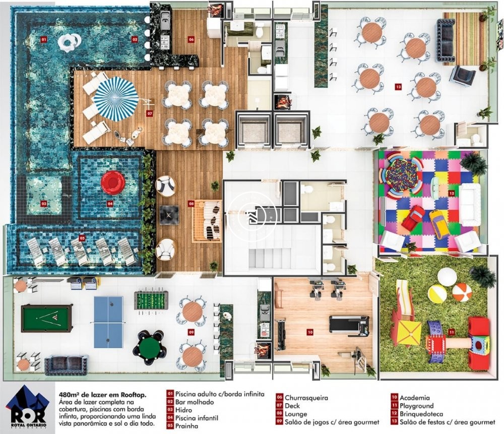 Apto 03 sutes na Meia Praia