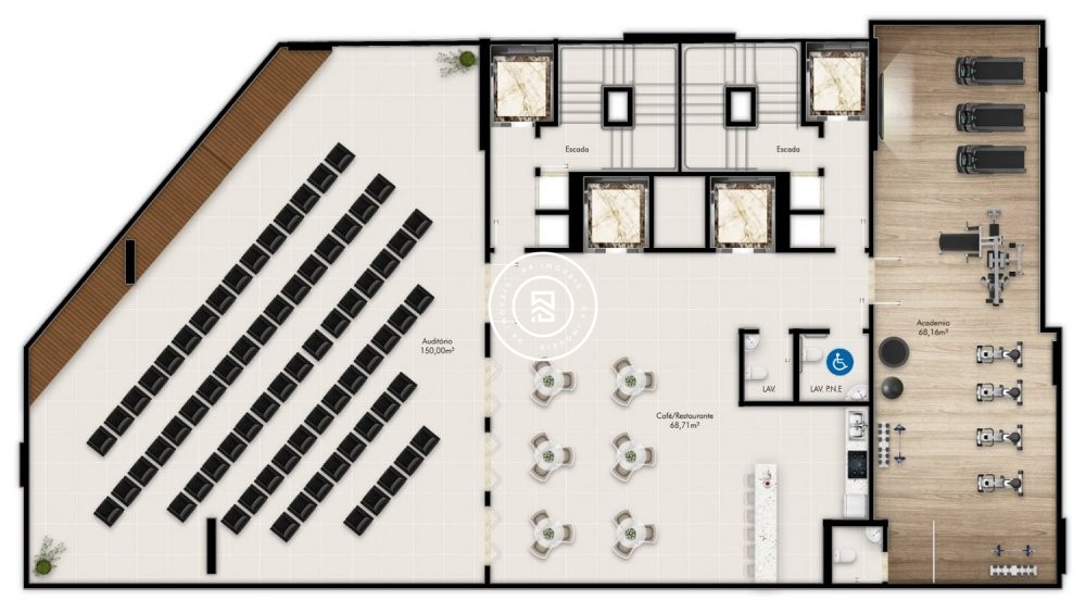 Flats com 02 sutes na Meia Praia