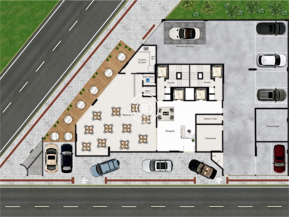 Flats com 02 sutes na Meia Praia