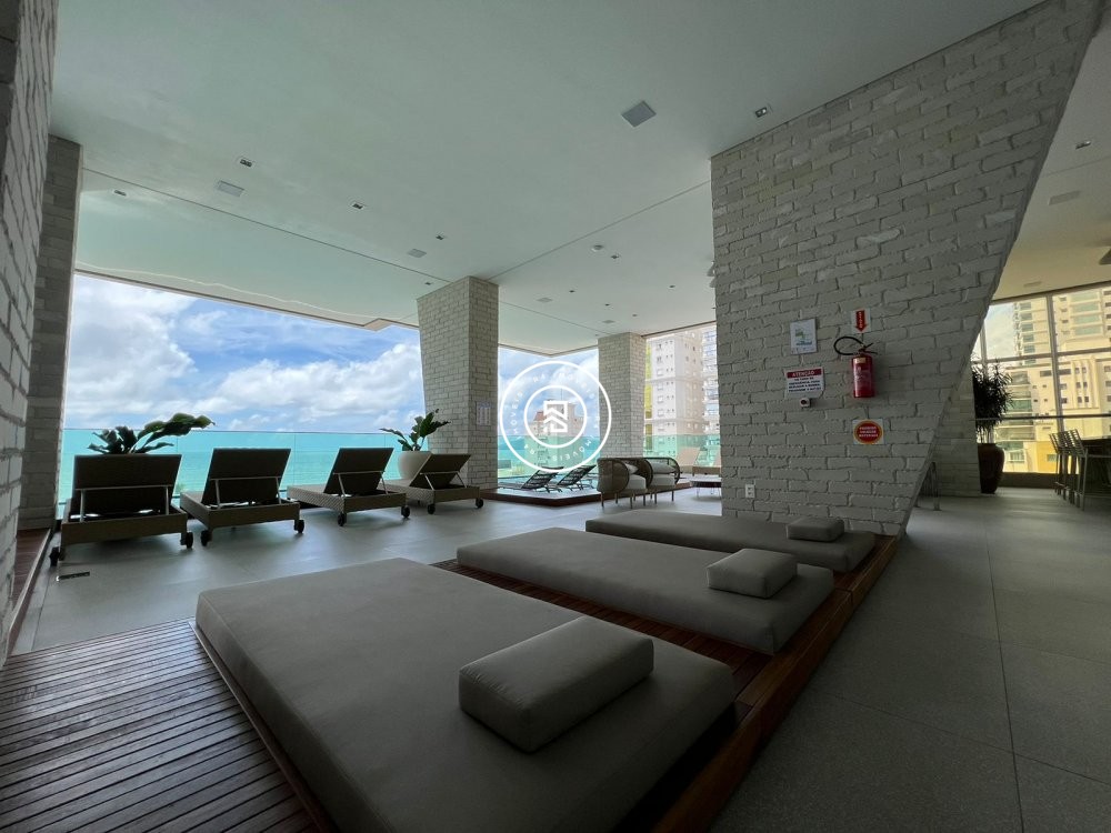 Apartamento novo com ampla vista mar