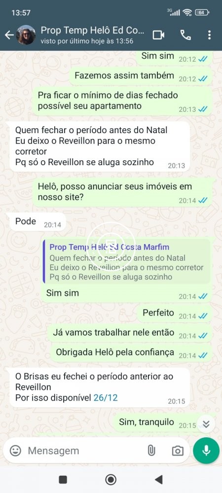 Apartamento quadra mar, 02 quartos, Meia Praia