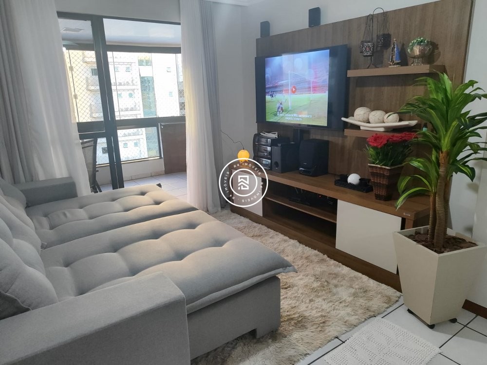 Apartamento com vista mar, 03 quartos em Meia Prai